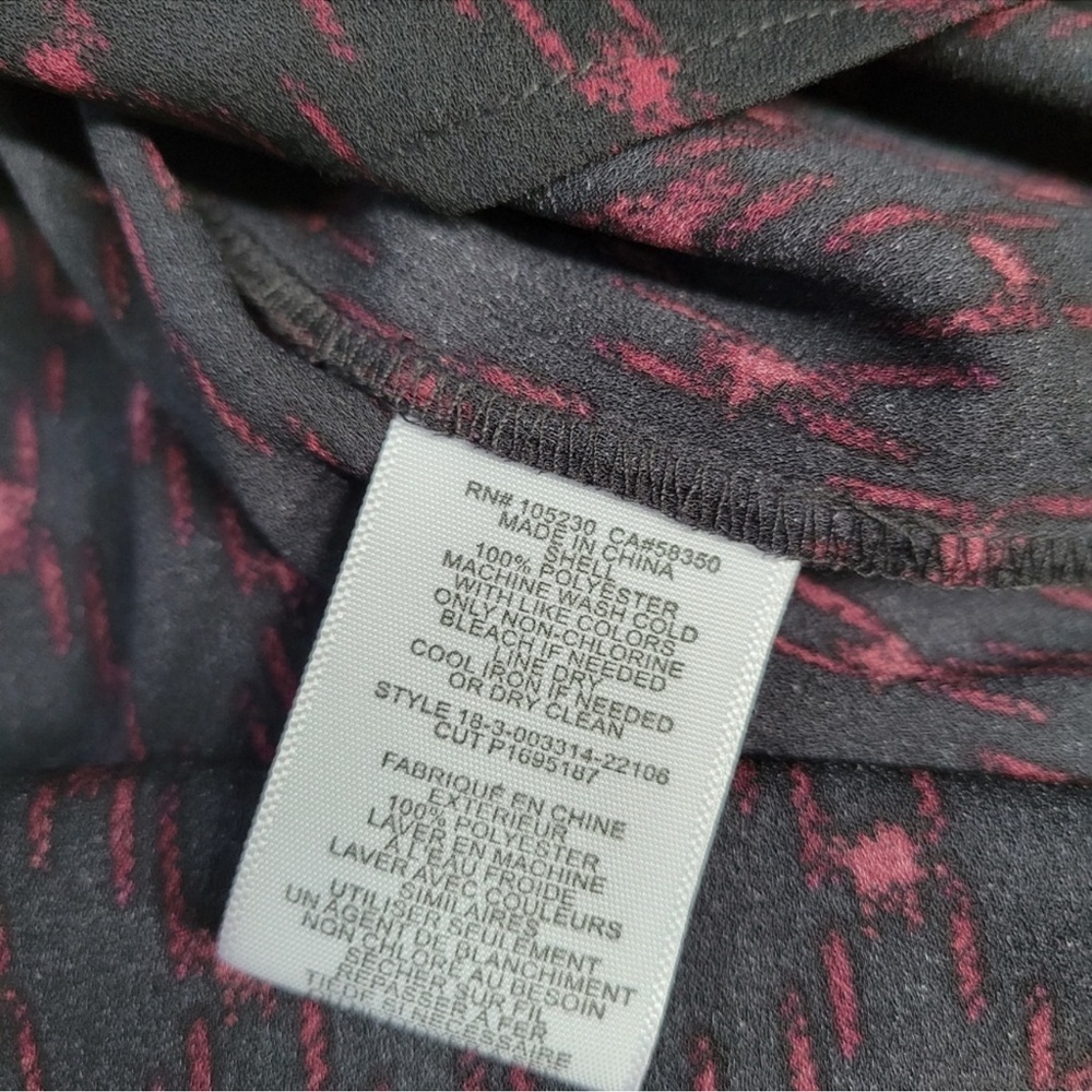 Joie Black Blouse with Pink Accents - Picture 7 of 10